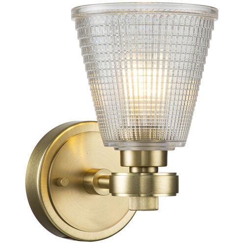 Gunnislake 1 Light 5 inch Brushed Brass Bath Light Wall Light