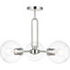 Codyn 3 Light 22 inch Brushed Nickel Semi-Flush Convertible Pendant Ceiling Light