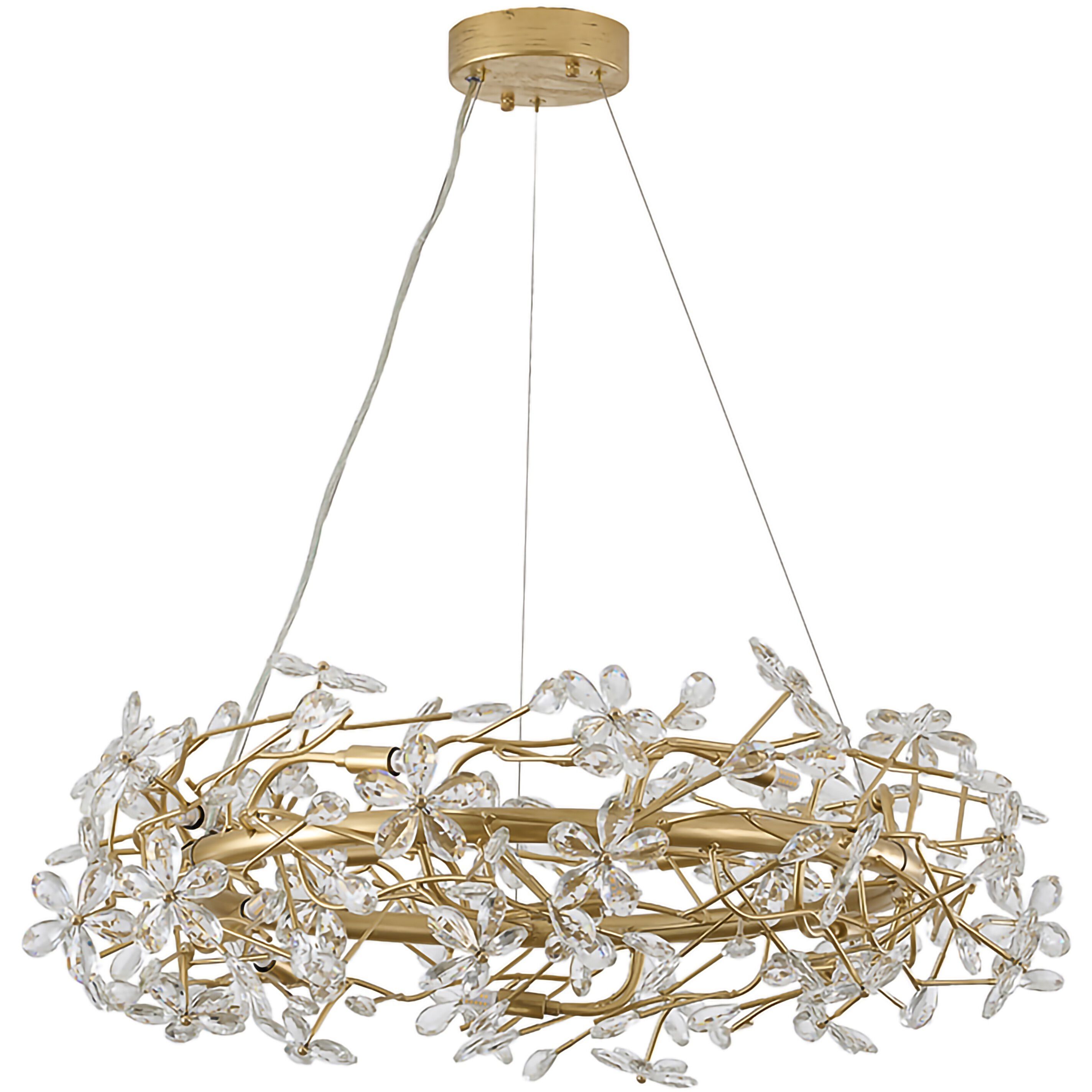 IMP Series 12 Light 32 inch Gold Chandelier Ceiling Light
