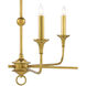 Nottaway 5 Light 36 inch Contemporary Gold Leaf Chandelier Ceiling Light, Small