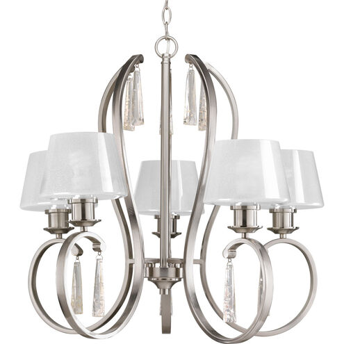 Dazzle 5 Light 26.75 inch Brushed Nickel Chandelier Ceiling Light
