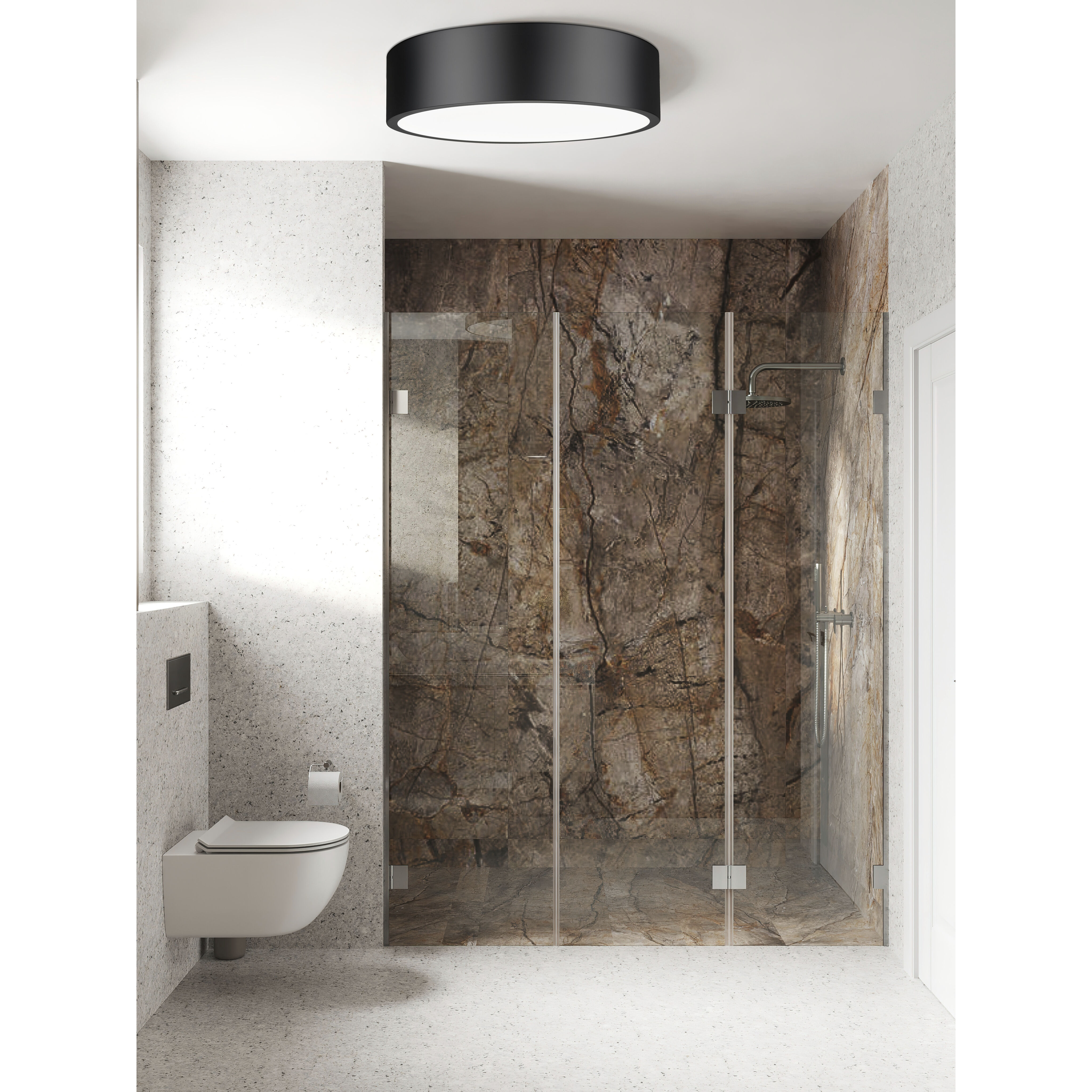 Coronado LED 16 inch Matte Black Flush Mount Ceiling Light