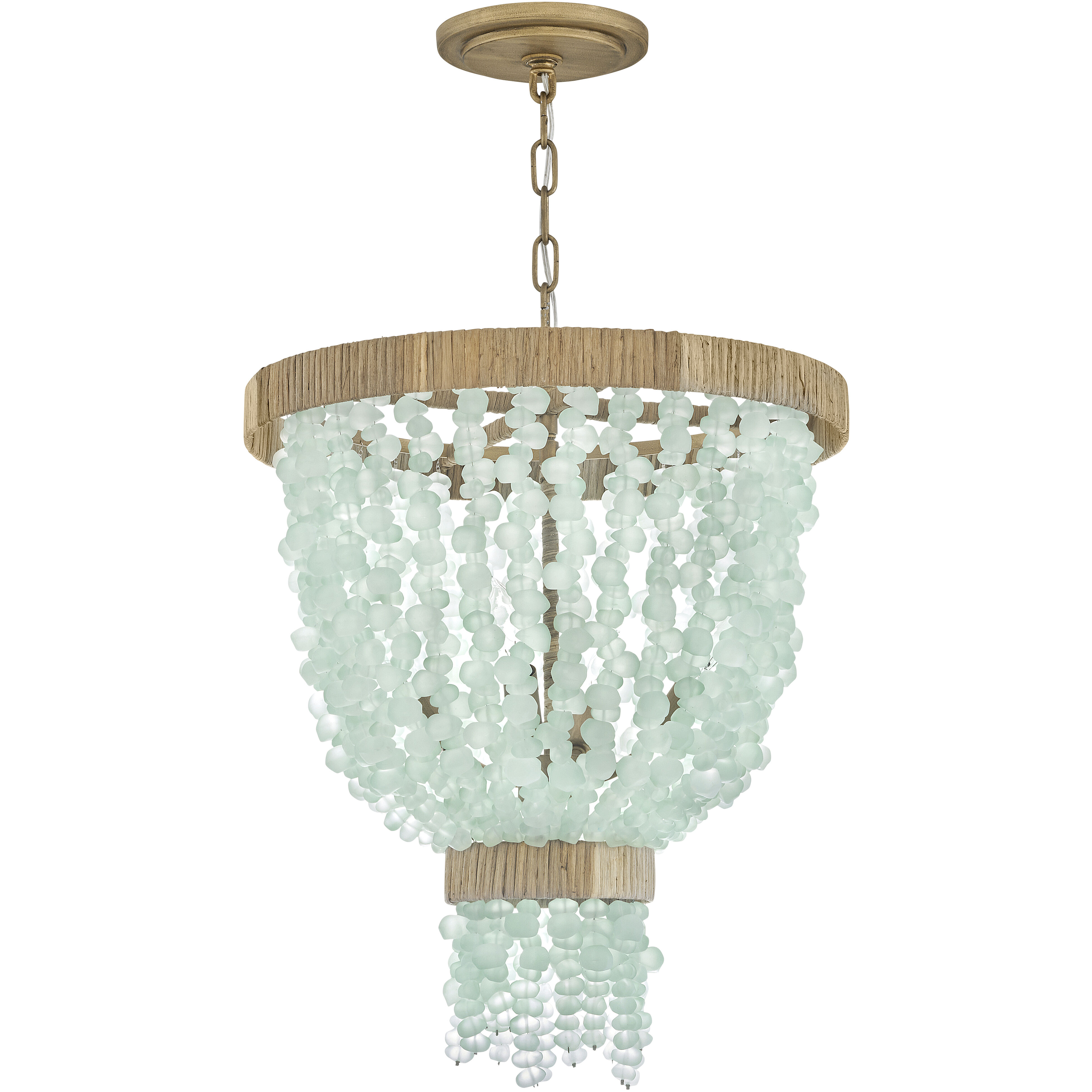 Dune LED 18 inch Burnished Gold Pendant Ceiling Light