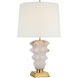 Thomas O'Brien Luxor 31.5 inch 15.00 watt Alabaster and Hand-Rubbed Antique Brass Table Lamp Portable Light, Large