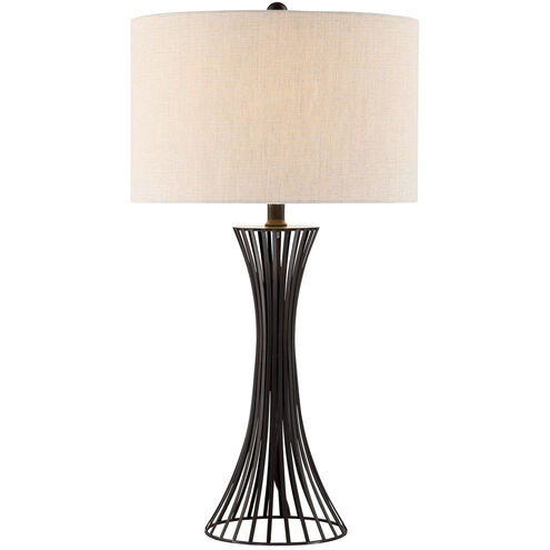 Efton 30 inch 150.00 watt Matte Black Table Lamp Portable Light