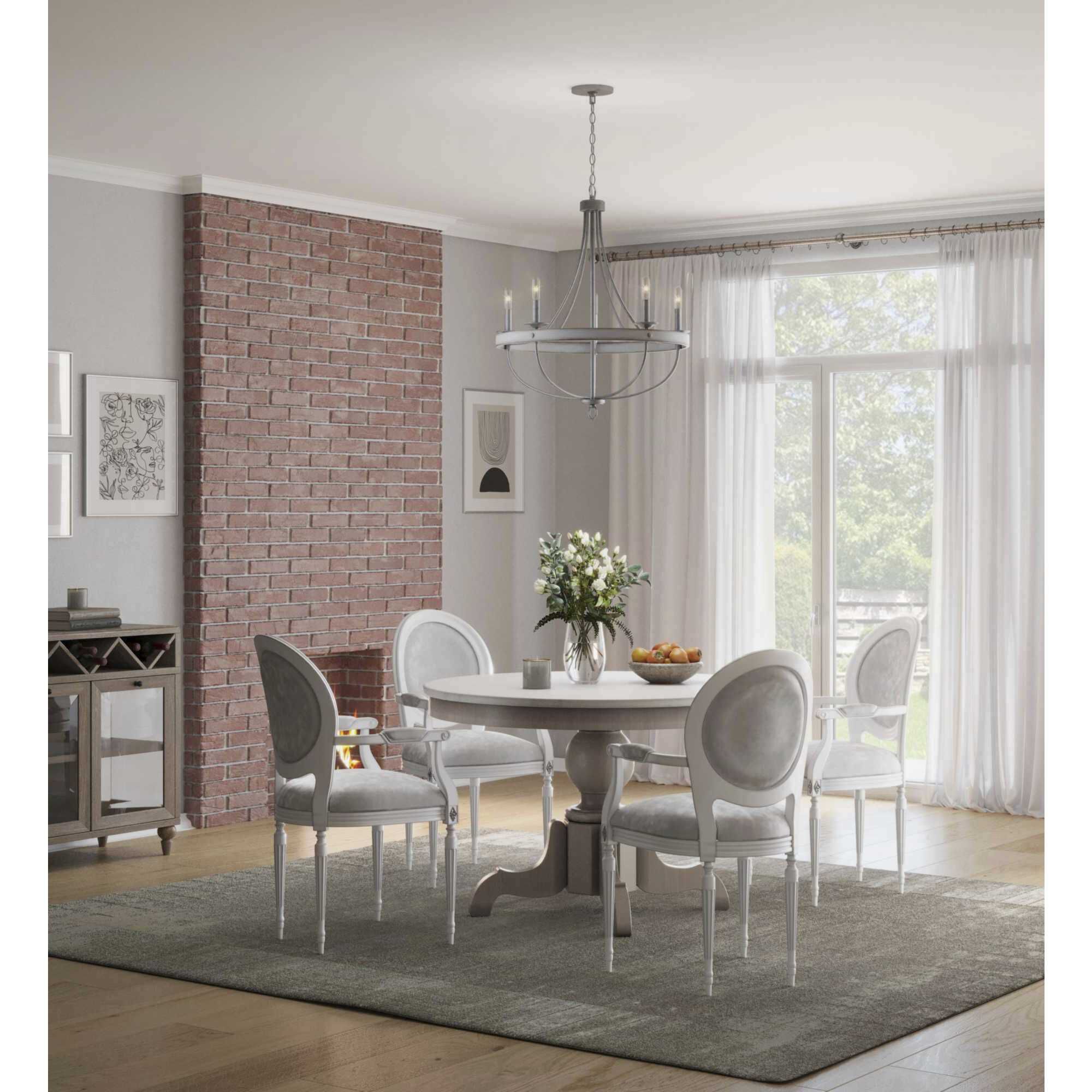 Camps Bay 5 Light 26 inch Galvanized Chandelier Ceiling Light