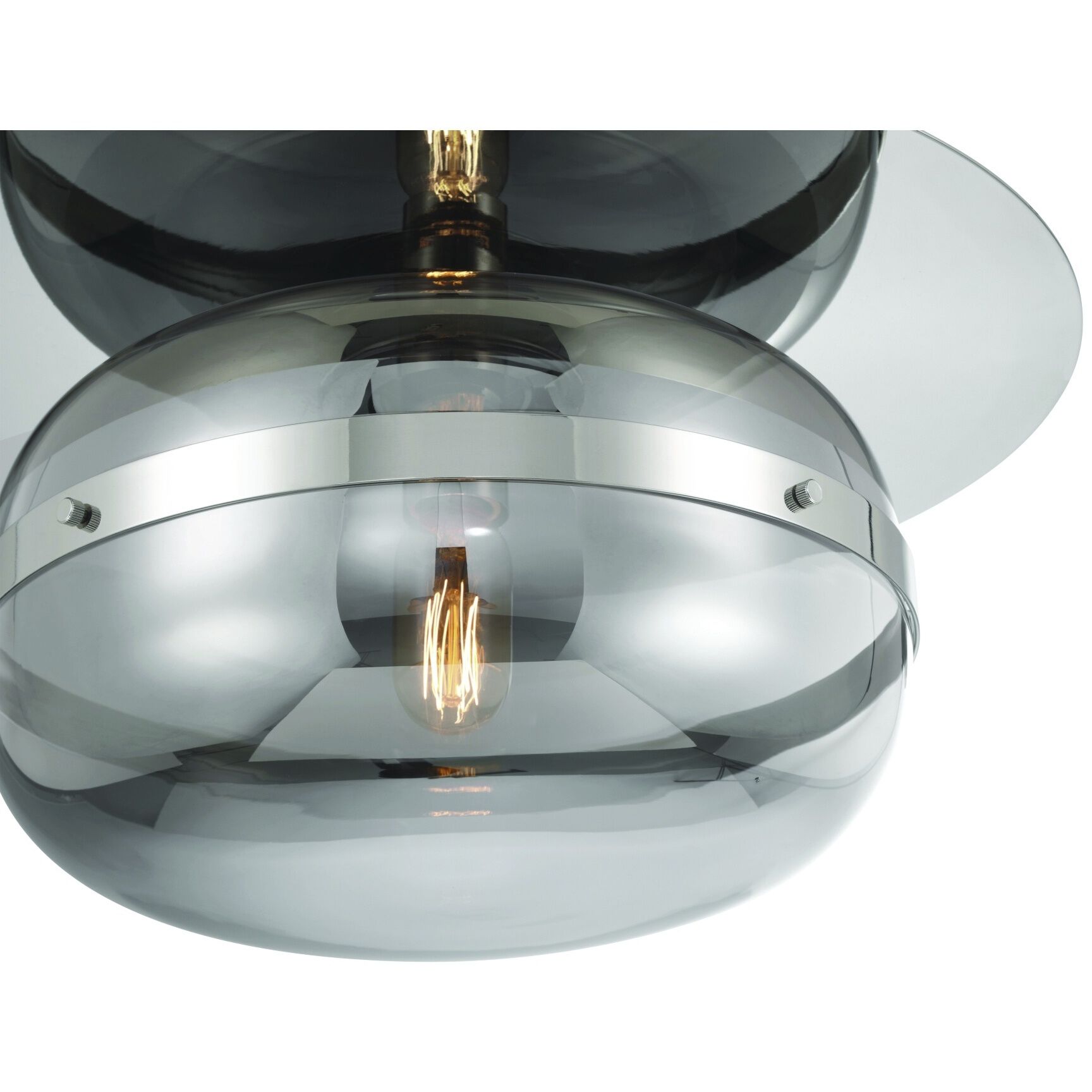 Nottingham 1 Light 13.75 inch Polished Nickel Flush Mount Ceiling Light