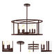 Bryant 6 Light 23.5 inch Oil Rubbed Bronze Pendant Ceiling Light
