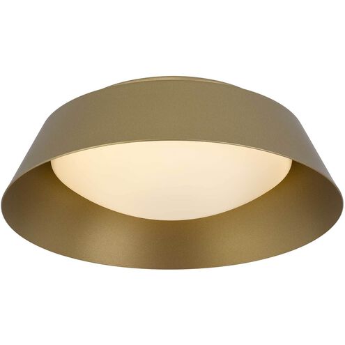 Pez LED 11 inch Painted Brass Outdoor Flush Mount
