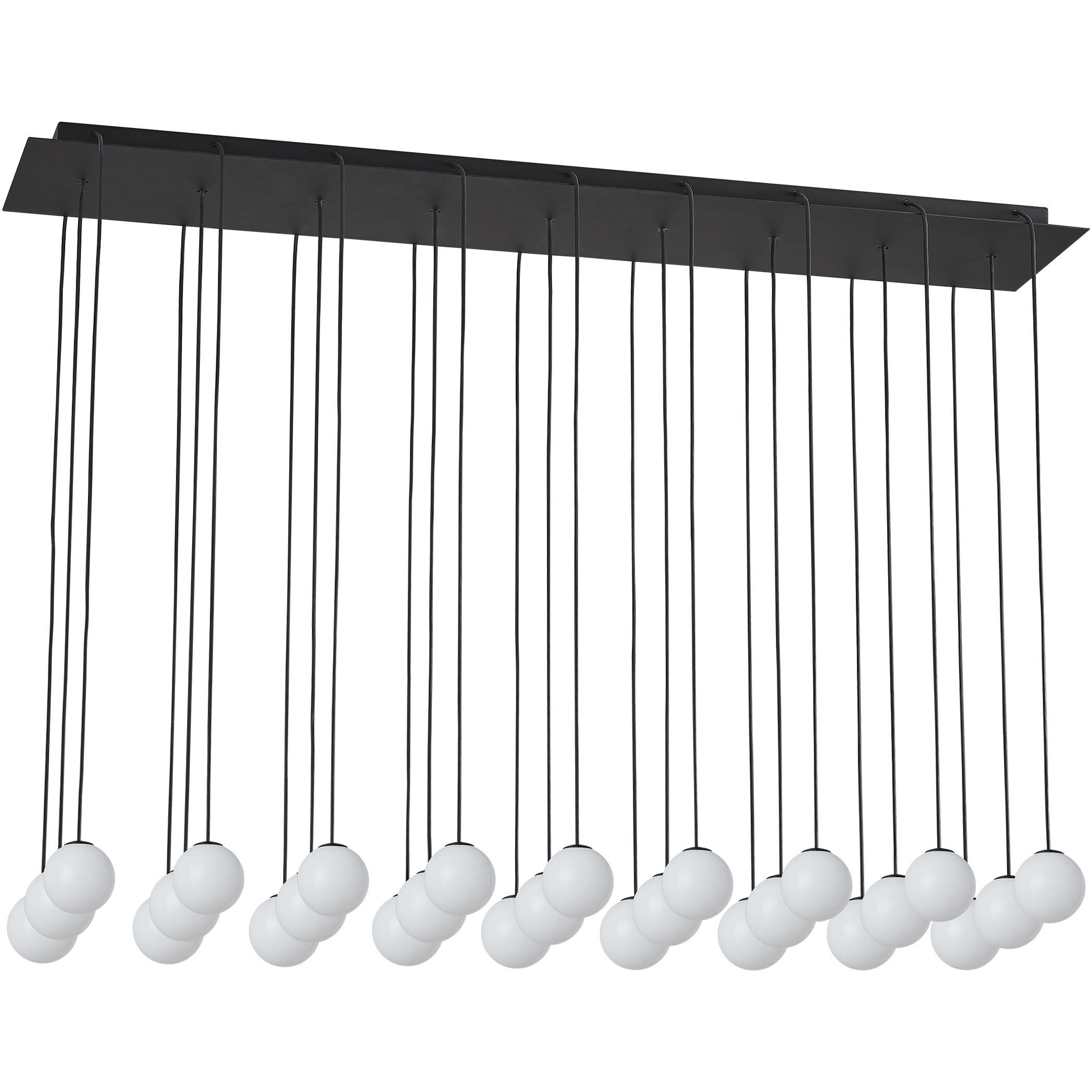 Sean Lavin Orbet LED 11.2 inch Nightshade Black Chandelier Ceiling Light in 277V