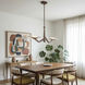 Down the Wrong Path 2 Light 47 inch Brontourage Linear Pendant Ceiling Light