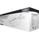 Running Man LED 19.74 inch Brushed Aluminum Exit & Emergency Ceiling Light