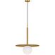 Kelly by Kelly Wearstler Nodes 1 Light 18 inch Burnished Brass Pendant Ceiling Light