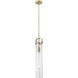 Downtown Urban Pilaster 1 Light 5 inch Brushed Brass Pendant Ceiling Light in Seedy