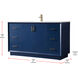 Hayes 60 X 22 X 35 inch Blue Vanity Sink Set