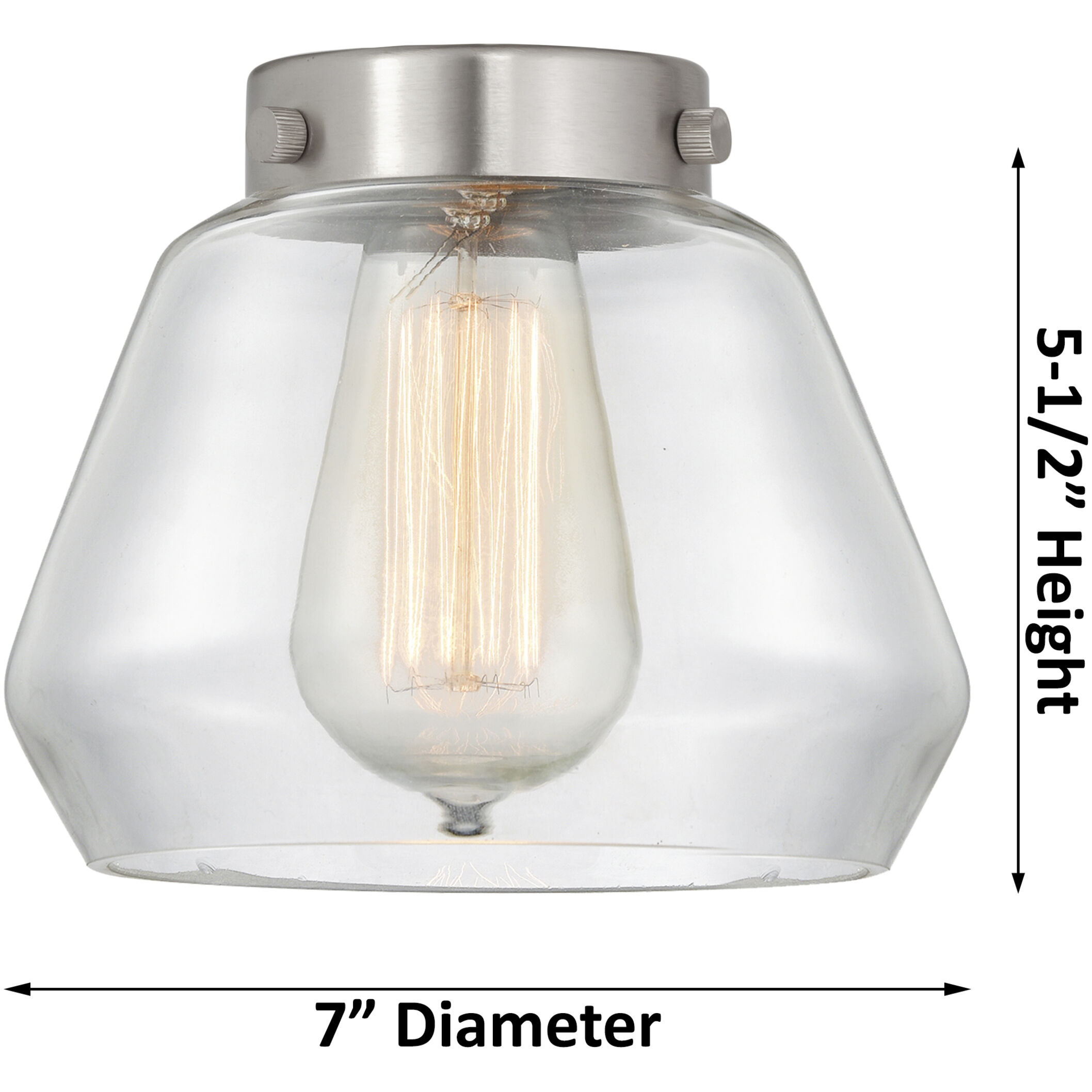 Franklin Restoration Fulton 1 Light 7 inch Brushed Satin Nickel Mini Pendant Ceiling Light in Incandescent, Plated Smoke, Franklin Restoration