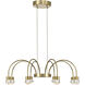 Yep Vario 8 Light 25.25 inch Titanium Gold Chandelier Ceiling Light