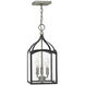 Clarendon LED 8 inch Aged Zinc with Antique Nickel Indoor Foyer Pendant Ceiling Light, Small