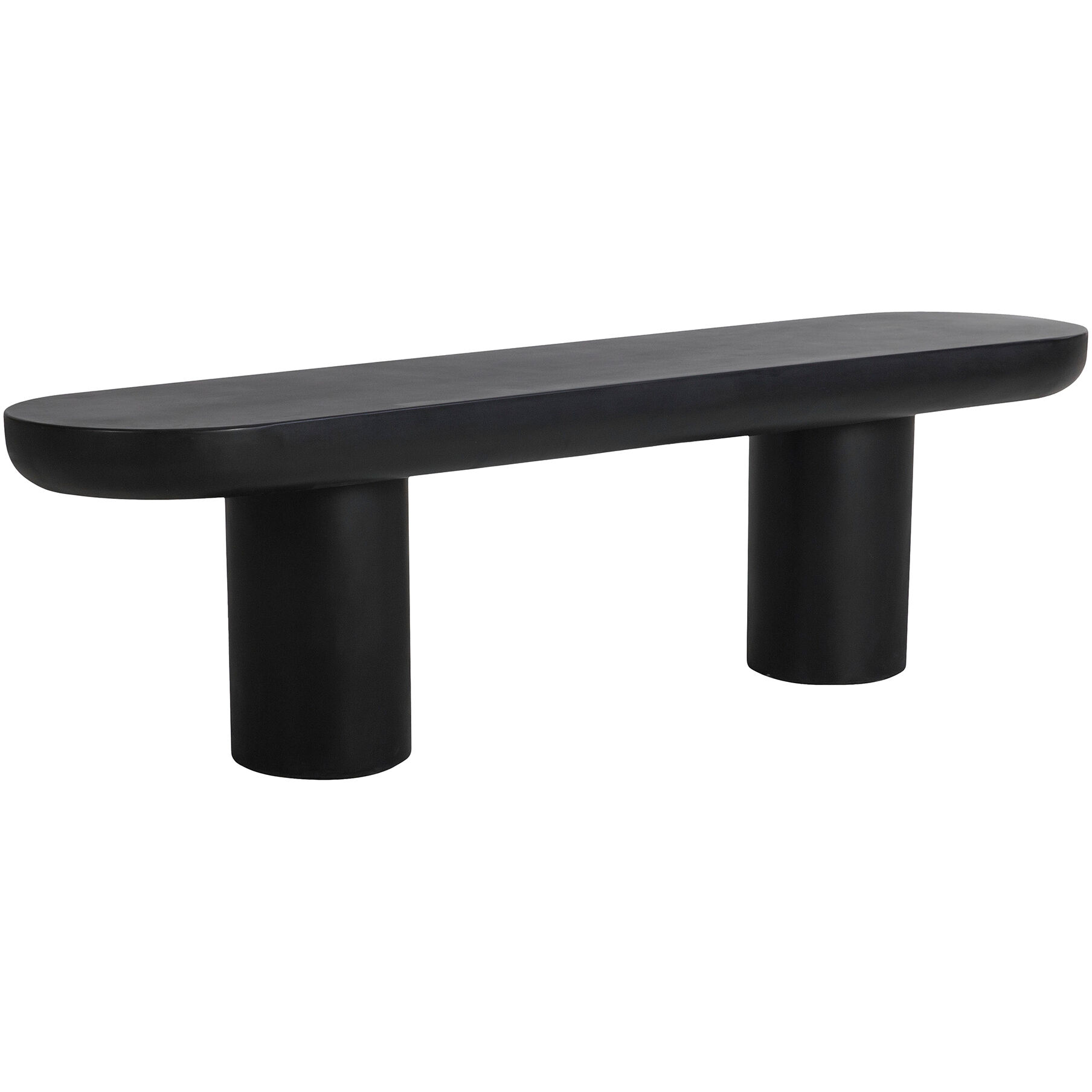 Rocca Black Dining Bench, Outdoor