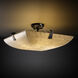 Clouds LED 21 inch Dark Bronze Semi-Flush Ceiling Light in 3000 Lm LED, Round Bowl, Tapered Clips