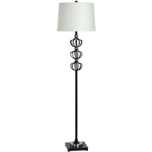 Cameron 66 inch 150.00 watt Silver Floor Lamp Portable Light