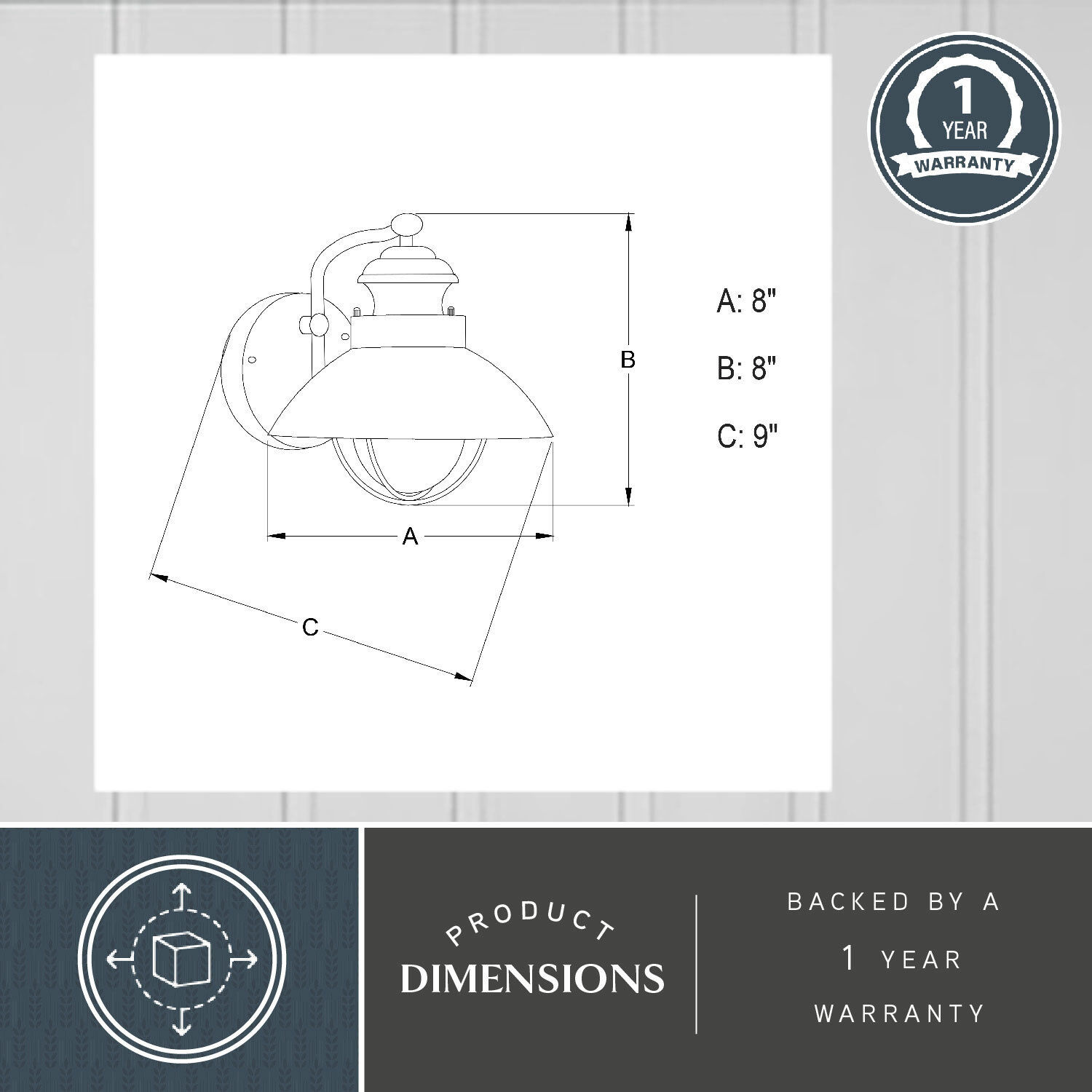 Harwich LED 8 inch Textured Gray Outdoor Wall