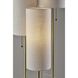 Trio 68 inch 120.00 watt Antique Brass Shelf Floor Lamp Portable Light