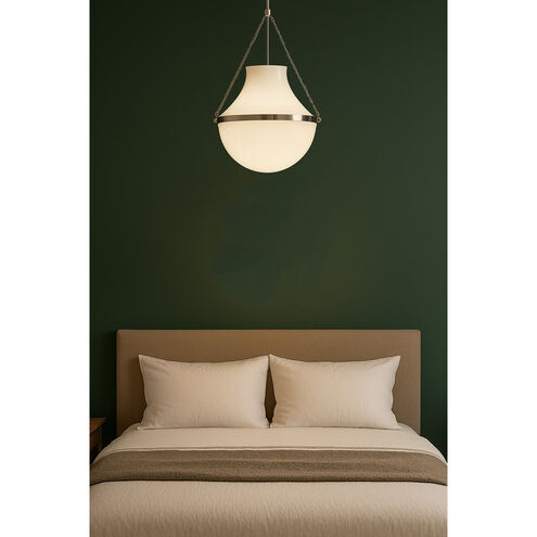 Collins 1 Light 20 inch Polished Nickel Pendant Ceiling Light, Large