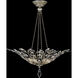 Crystal Laurel 4 Light 35 inch Silver Pendant Ceiling Light