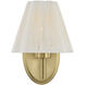 Rosa 1 Light 7.5 inch Noble Brass Wall Sconce Wall Light