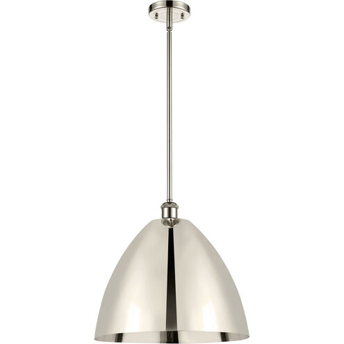 Ballston Dome 1 Light 16 inch Polished Nickel Pendant Ceiling Light