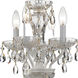 Welton 4 Light 11 inch Wet White Mini Chandelier Ceiling Light in Clear Swarovski Strass