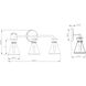 Beaker 3 Light 26 inch Soft Gold Vanity Light Wall Light