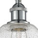 Edison Bristol Glass 1 Light 12 inch Polished Chrome Semi-Flush Mount Ceiling Light in Seedy Glass