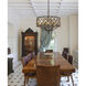 Armand 6 Light 24 inch Weathered Bronze with Clear Chandelier Ceiling Light