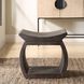 Connor 17 inch Reclaimed Elm Wood and Walnut Accent Stool