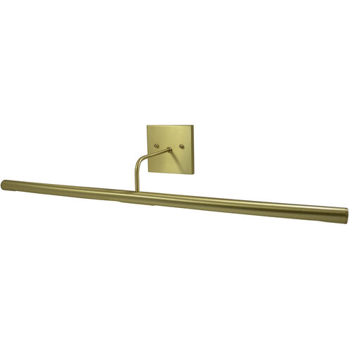 Slim-line 9 watt 28 inch Satin Brass Picture Light Wall Light in 4.75