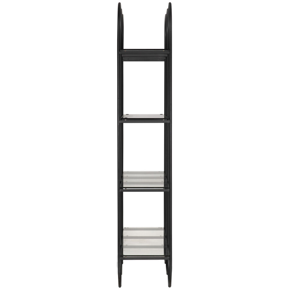 Ulla Matte Black Bookcase