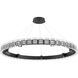 Tessera LED Matte Black Chandelier Ceiling Light, Ring