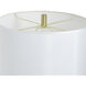 Dann Foley 30.5 inch 150 watt Melon Green and Brushed Brass Table Lamp Portable Light