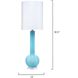 Studio 33 inch 60.00 watt Blue Table Lamp Portable Light