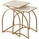 Graven 22 X 14 inch Gold with White Accent Table