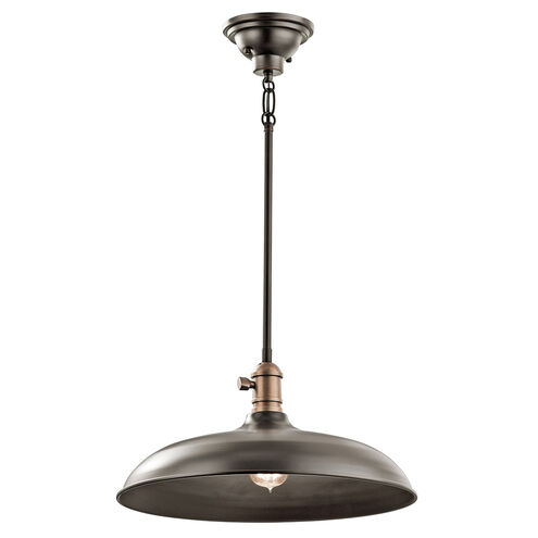 Cobson 1 Light 16 inch Olde Bronze Pendant/Semi Flush Ceiling Light