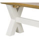 Anita White and Brown Bench