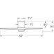 Hover Flush 52 inch Brushed Nickel with Weathered Wood Blades Fan