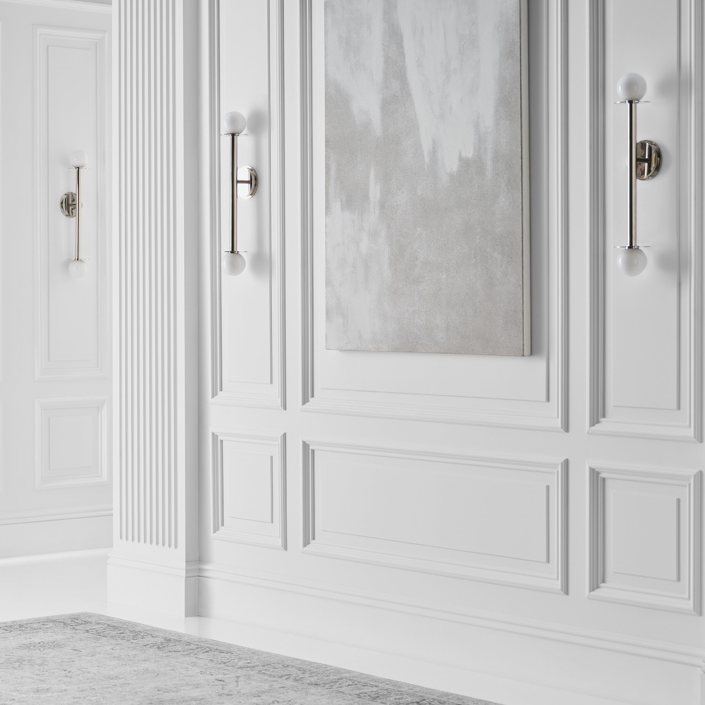 Kelly by Kelly Wearstler Nodes 2 Light 4.75 inch Polished Nickel Sconce Wall Light