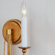 Plumette 2 Light 14 inch Gold Leaf Wall Sconce Wall Light