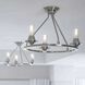 Debut 3 Light 20 inch Brushed Nickel Semi-Flush Mount Convertible Ceiling Light, Design Series