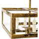 New Traditional 4 Light Old Gold Chandelier Ceiling Light