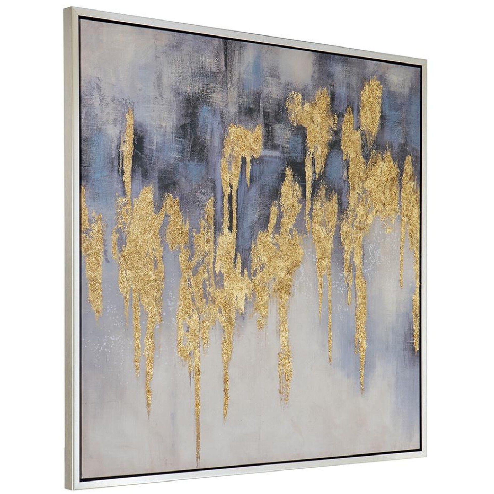 Anita Gray/Gold/Blue Wall Art